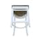 International Concepts Emily CounterHeight Stool, 24" Seat Height, White/Heather Gray S05-6172 - alternate 9